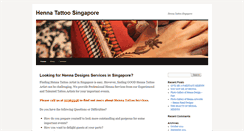 Desktop Screenshot of hennatattoosingapore.com